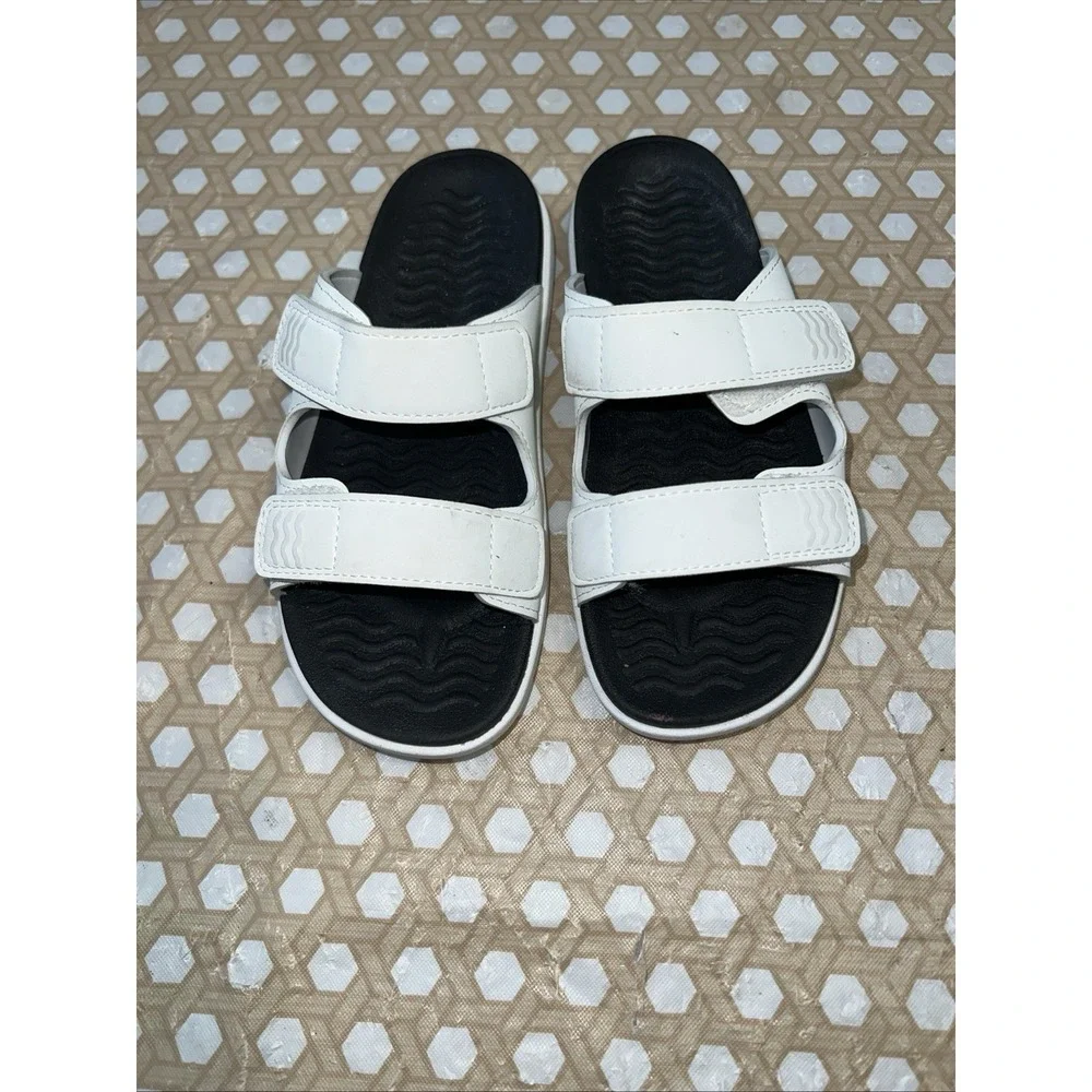 Native White Slides Size C13 Girls Kids